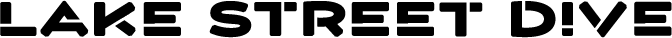 Lake Street Dive - black & white wordmark